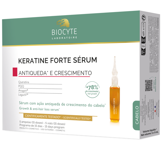 Imagem de Keratine Forte Sérum 5 x 9 Ml Ampolas